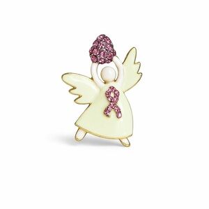 ⚜️❤️‍🔥 Angel Brooch with Pink Rhinestones 💎🫶🏼